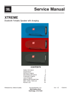 JBL Xtreme - Service manual
